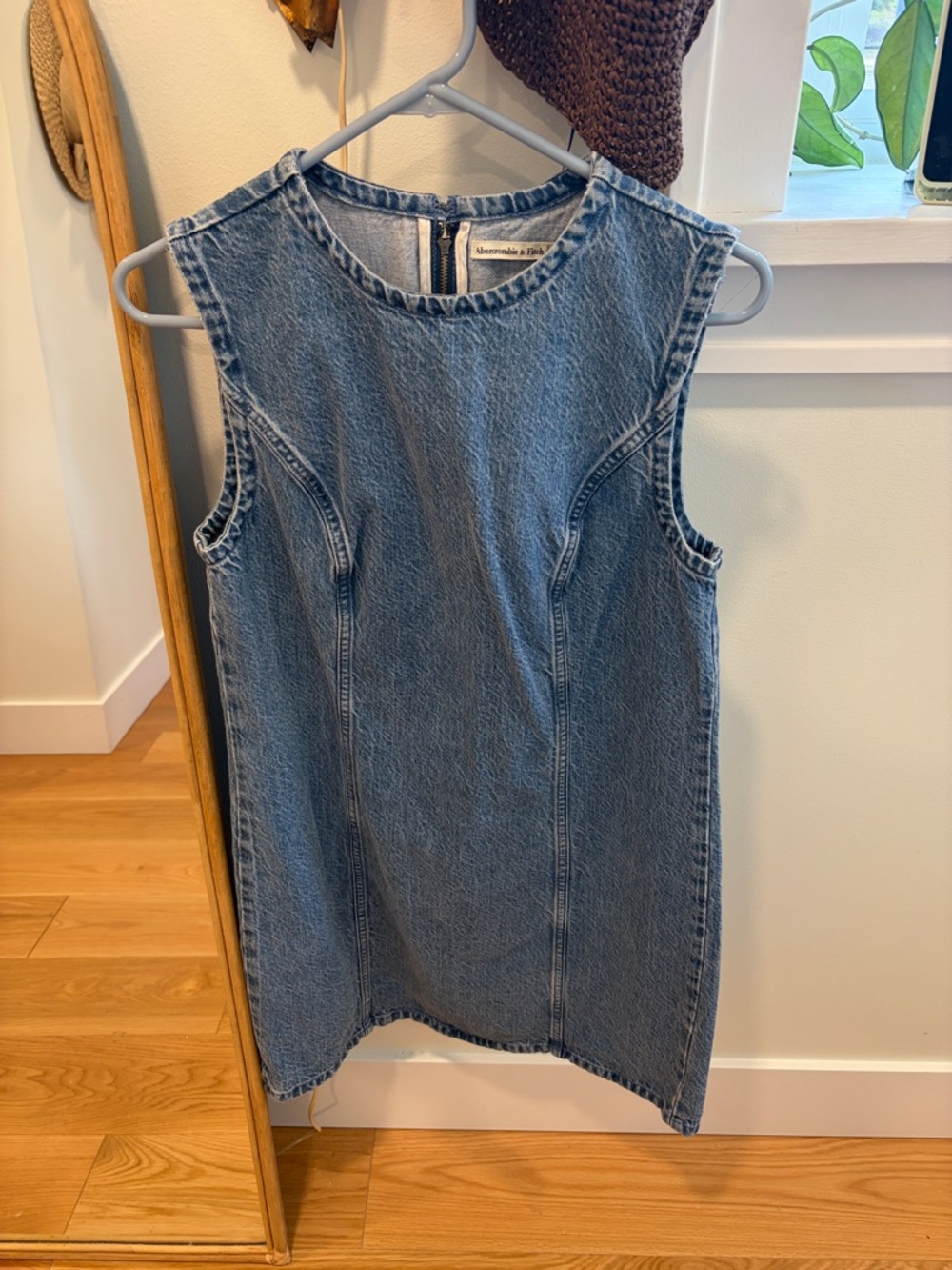 Abercrombie & Fitch Light Blue Denim Sleeveless Dress